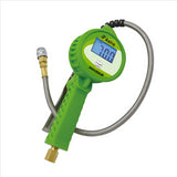 Digital Tire Inflator w/ Stainless Steel Hose & Push-Lock Coupler Chuck - Green