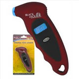 MAROON PLASTIC DIGITAL TIRE GAUGE W/LIGHT