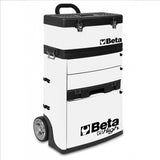 21 in. Mobile Tool Utility Cart with 3 Slide-Out Drawers and Removable Top Box with Carry Handle in White