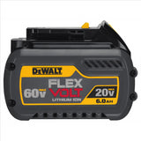 DeWalt Flexvolt 20/60V 6.0 Ah Battery pk