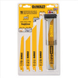 DeWalt Dewalt 16 Piece Bi-Metal Reciprocating Saw Blade Set with Case