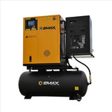 Emax Complete Rotary VFD Package 7.5hp 1PH 120 Gal Tank w/30CFM Air Dryer