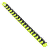 18” Socket Organizer with 18 Twist Lock Clips - HI-VIZ - 3/8