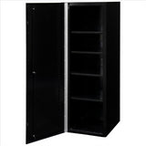 DX 19 x 21 Locker 4 Shelves, Black w/Red Handle