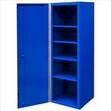 DX 19 x 21 Locker w/4 Shelves, Blue w/Black Handle