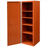 DX 19x 21 Locker 4Shelves, Orange w/BK Handle