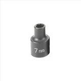 Grey Pneumatic SOC 7MM 3/8D IMP 6PT