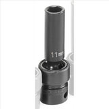 SOC 11MM 3/8D IMP UNIV 6PT DP BLK