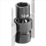 Grey Pneumatic SOC 14MM 3/8D IMP UNIV 6PT BLK