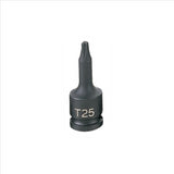 Grey Pneumatic SOC T25 3/8D IMP INT TRX MALE BLK