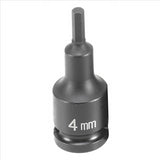 Grey Pneumatic SOC 4MM 3/8D IMP HEX MALE