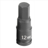 Grey Pneumatic SOC 12MM 3/8D IMP HEX MALE