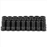 1DR 26PC DEEP METRIC SET 19MM TO 44MM