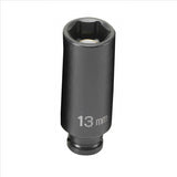 Grey Pneumatic SOC 13MM 1/4D IMP MAG 6PT DP BLK