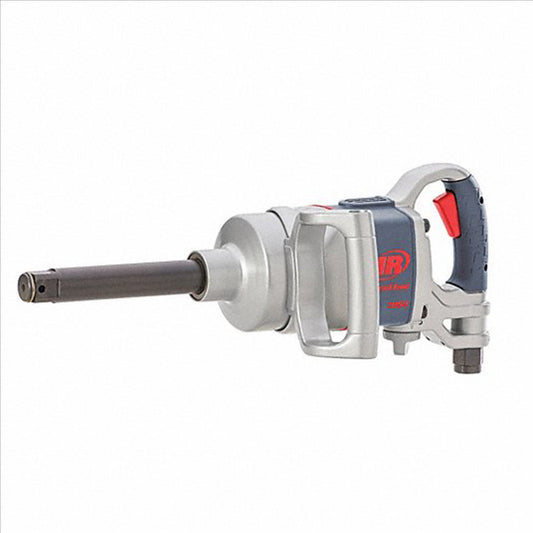 1" Air Impact Wrench, 2100 ft-lbs Max Torque, Maintenance Duty, D-handle, Inside Trigger, 6" Extended Anvil