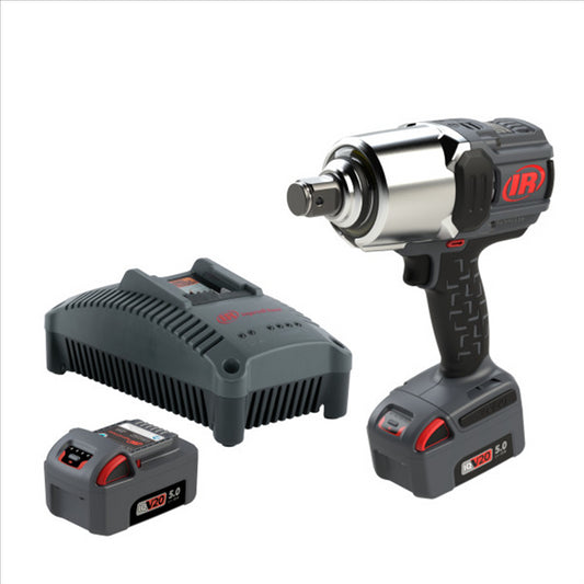 1" 20V Cordless Impact Wrench 2 Battery Kit, 2000 ft-lb Torque, Friction Ring, Pistol