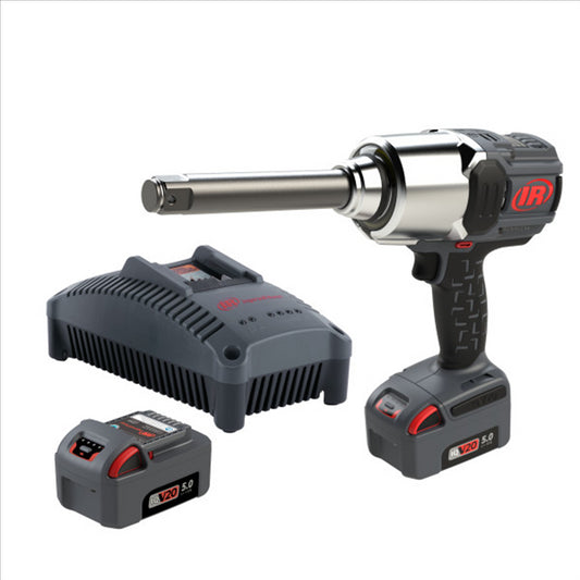 1" 20V Cordless Impact Wrench 2 Battery Kit, 2000 ft-lb Torque, 6" Extended Anvil, Friction Ring, Pistol