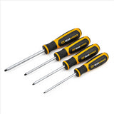 4 Pc. Square Dual Material Screwdriver Set