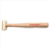 16 OZ. BRASS HAMMER WITH HICKORY HANDLE