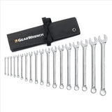 18 Pc. 12 Point Long Pattern Combi SAE Wrench Set