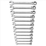 GearWrench 12 Pc. Metric Ratcheting Open End (Dual Ratcheting