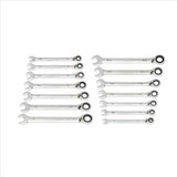 Gearwrench 14 Pc. 90-Tooth 12 Point SAE Reversible Ratcheting Wrench Set