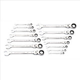 GearWrench 14 Pc 90T 12 PT SAE Flex Combi Ratchet Wrench Set