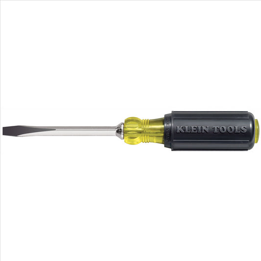 Klein Tools Screwdriver Cushn-Grip Sq-Shank Keystone 1/4"x4"