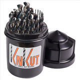 KnKut 29 Piece Drill Buddy Jobber Length Drill Bit Set with 3/8