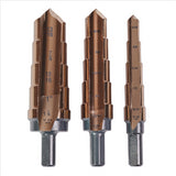 KnKut 3 Piece Hole Expansion Step Reamer Set