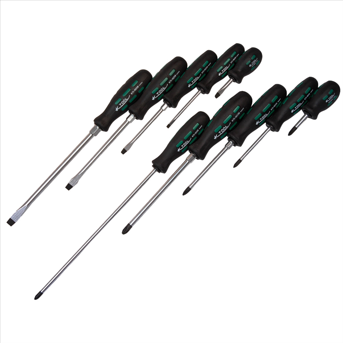 K Tool International 10-Piece Professional Screwdriver Set with Triangu