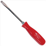 4 in. Slotted Screwdriver with Red Square Handle (