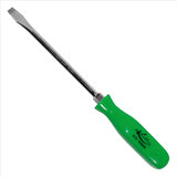 6 in. Slotted Screwdriver with Green Square Handle