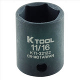 K Tool International SOC 11/16 3/8D IMP 6PT