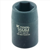 K Tool International SOC 15MM 1/2D IMP 6PT