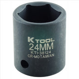 K Tool International SOC IMP MET 1/2DR 24MM