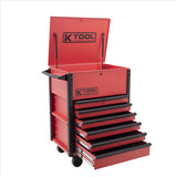 K Tool International Premium 7 Drawer 750 lb. Service Cart (Matte Red)