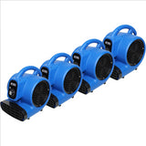 4 Pk. of 800 CFM Floor Blowers