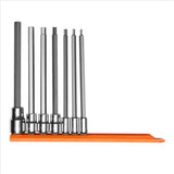 Mayhew Mayhew 7 PC Long Metric Hex Insert Socket Bit Set