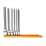 Mayhew Mayhew 6 PC Long Metric Ball Hex Insert Socket Bit Set