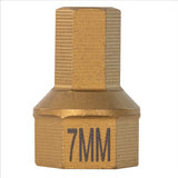 7 MM Metric Hex Dual Drive Bit, 7/16