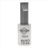 Mayhew 11/32-Inch Slotted Short Insert Socket Bit, 1/4-Inch Drive