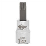 Mayhew T47 Torx® Short Insert Socket Bit, 3/8-Inch Drive