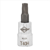 Mayhew T40H Tamper Torx® Short Insert Socket Bit, 3/8-Inch Drive