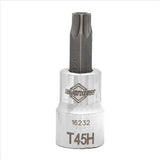 Mayhew T45H Tamper Torx® Short Insert Socket Bit, 3/8-Inch Drive