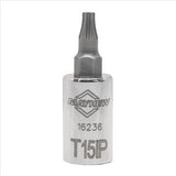 Mayhew T15IP Torx Plus® Short Insert Socket Bit, 1/4-Inch Drive