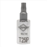 Mayhew T25IP Torx Plus® Short Insert Socket Bit, 1/4-Inch Drive