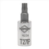 Mayhew T27IP Torx Plus® Short Insert Socket Bit, 1/4-Inch Drive