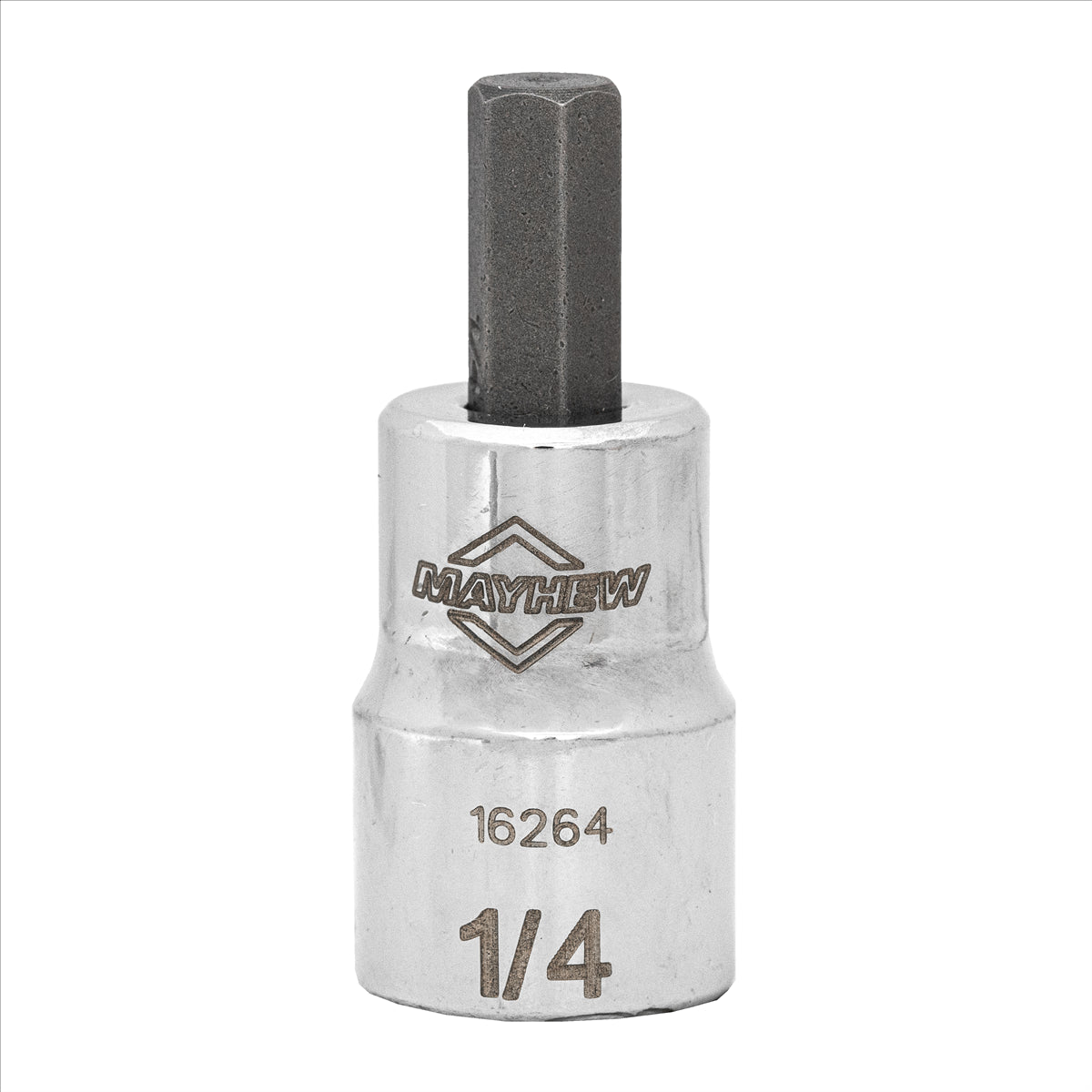 Mayhew 1/4-Inch SAE Hex Short Insert Socket Bit, 3/8-Inch Drive