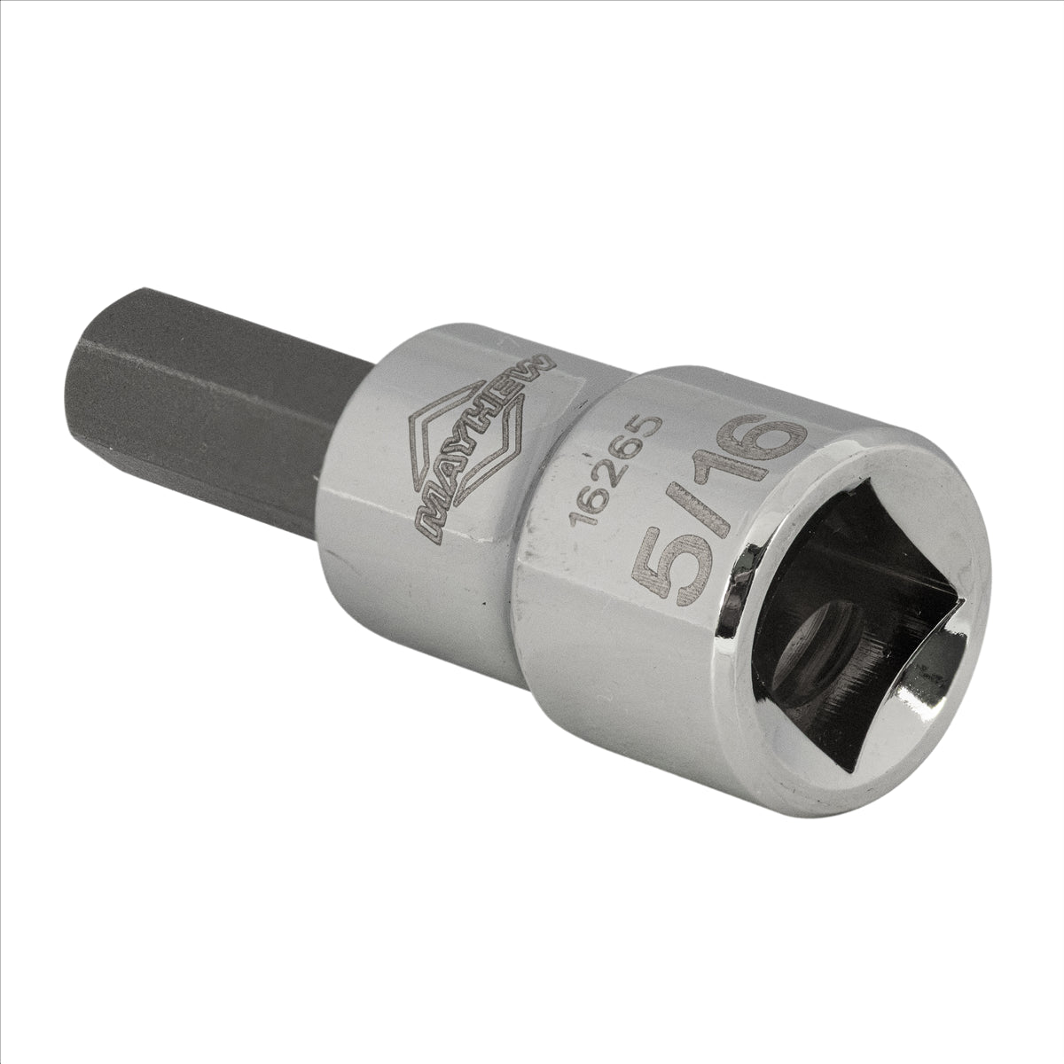 Mayhew 5/16-Inch SAE Hex Short Insert Socket Bit, 3/8-Inch Drive